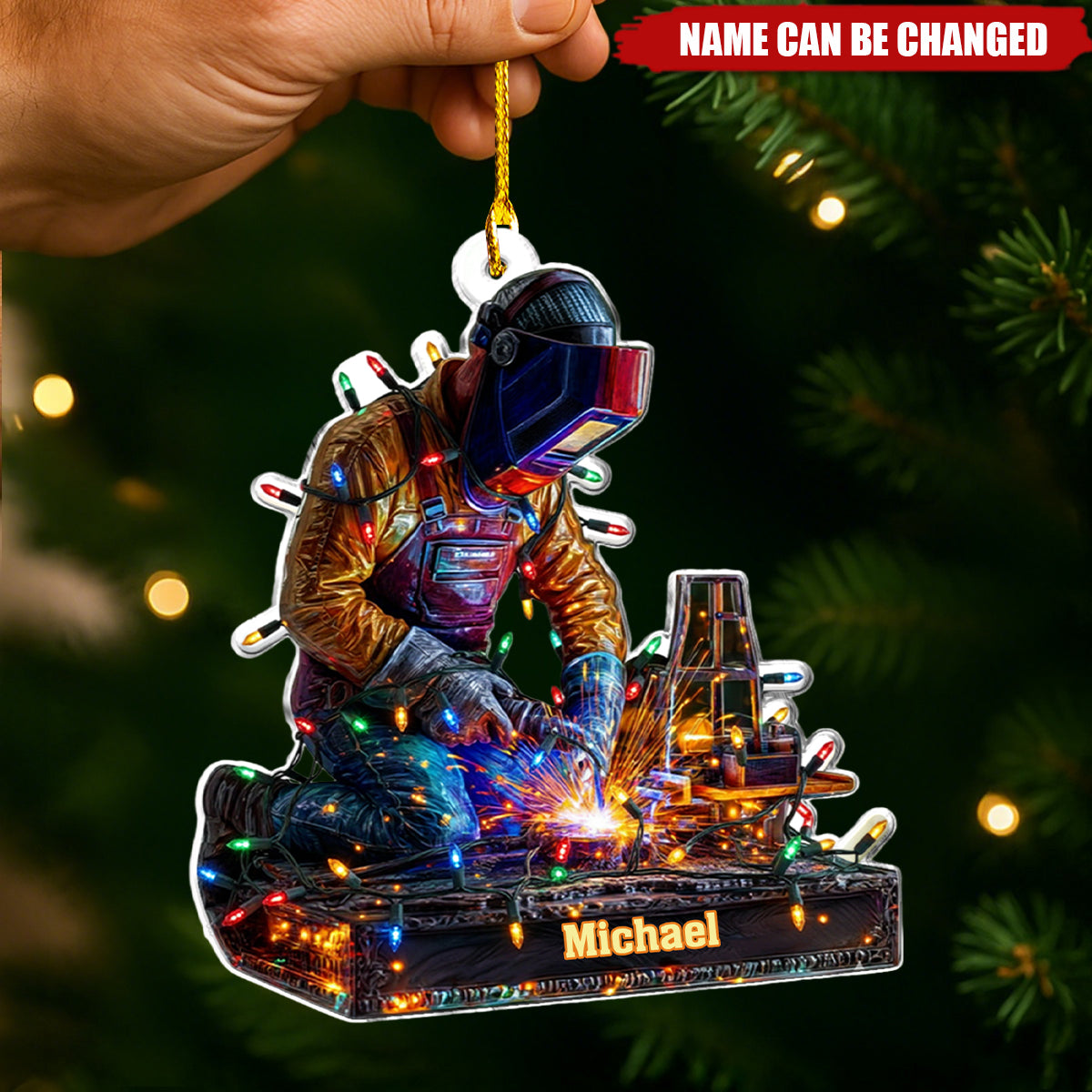 Proud Welder - Personalized Welder Ornament