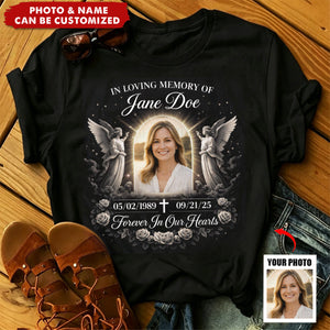 Custom Memorial Photo Shirt - Personalized In Loving Memory T-Shirt, Remembrance Gift